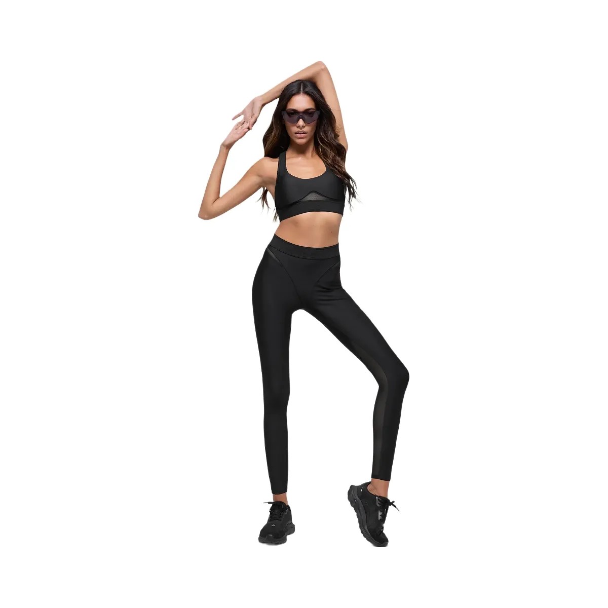 Alo Women's Airlift High-Waist 7/8 Rebel Legging - Black - HypeFly India View 4