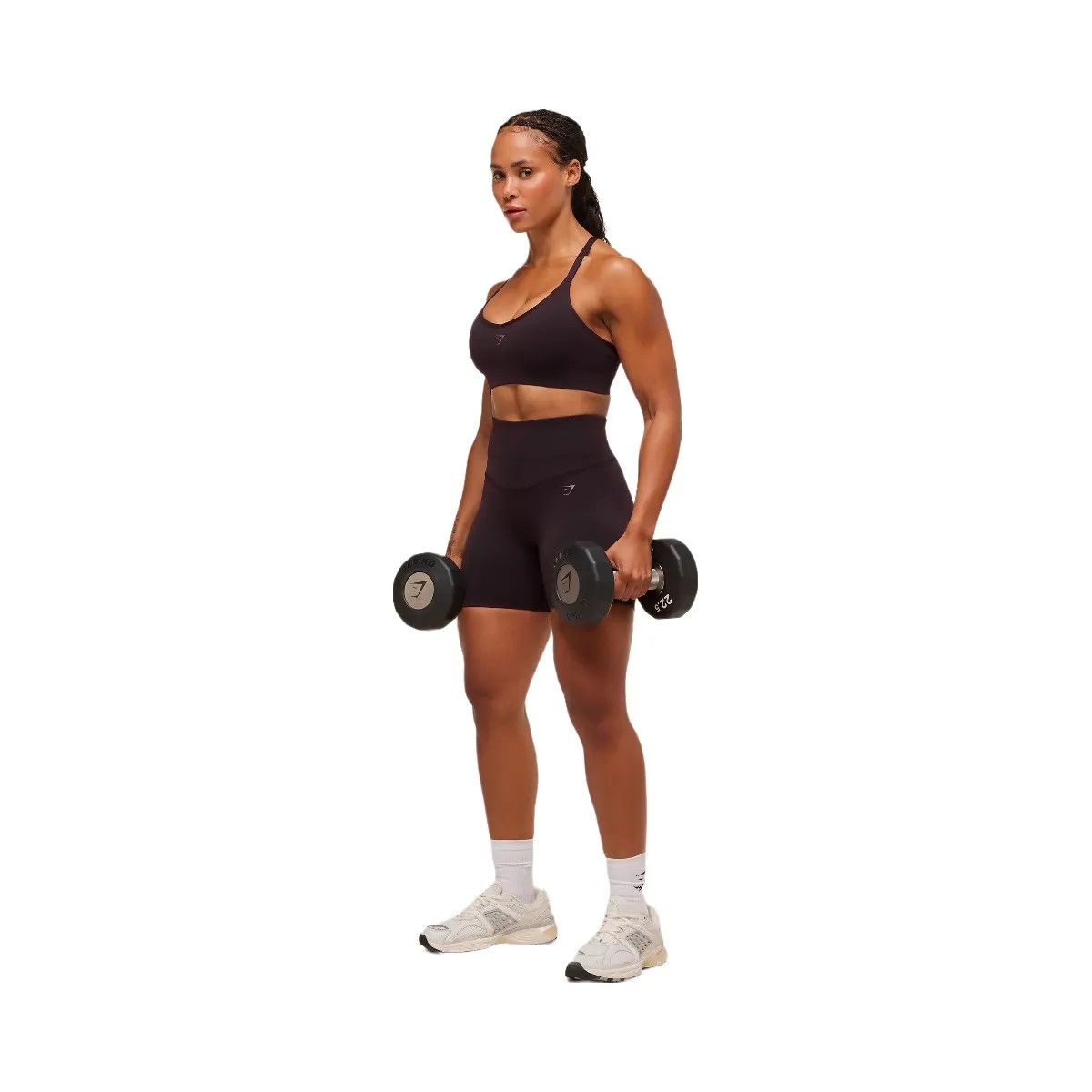 Gymshark Activate Seamless Bralette - Plum Brown - HypeFly India View 4