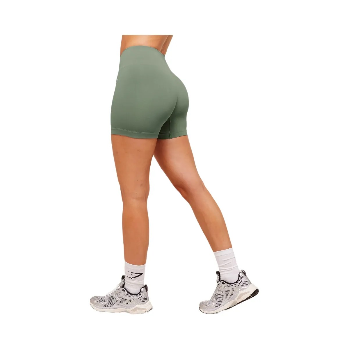 Gymshark Soft Sculpt Shorts - Unit Green - HypeFly India View 3