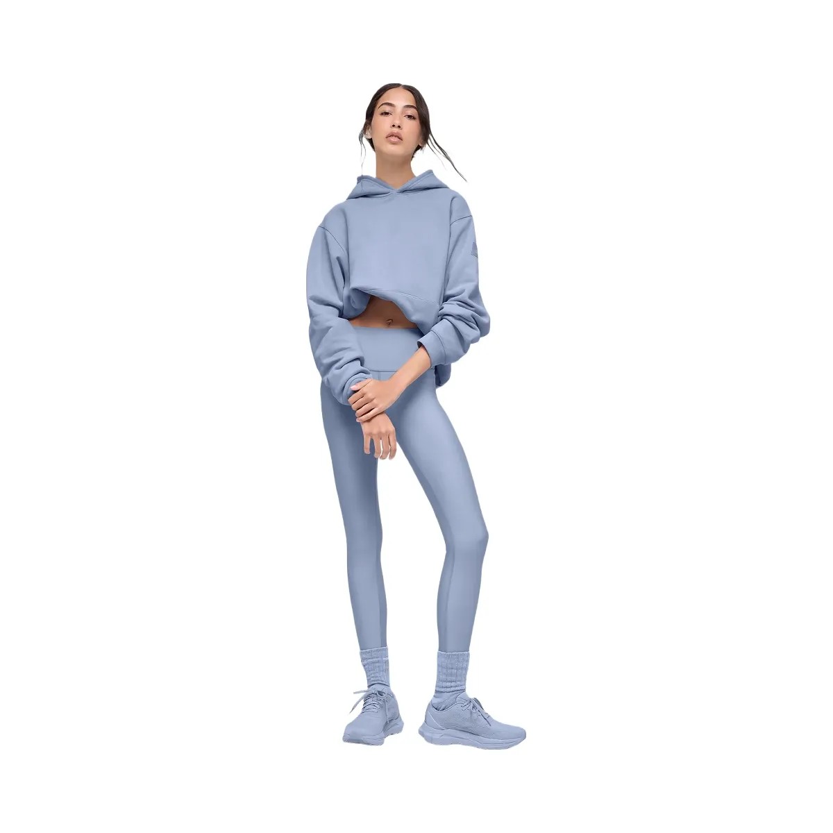 Alo Women's Renown Heavy Weight Hoodie - Winter Frost - HypeFly India View 4