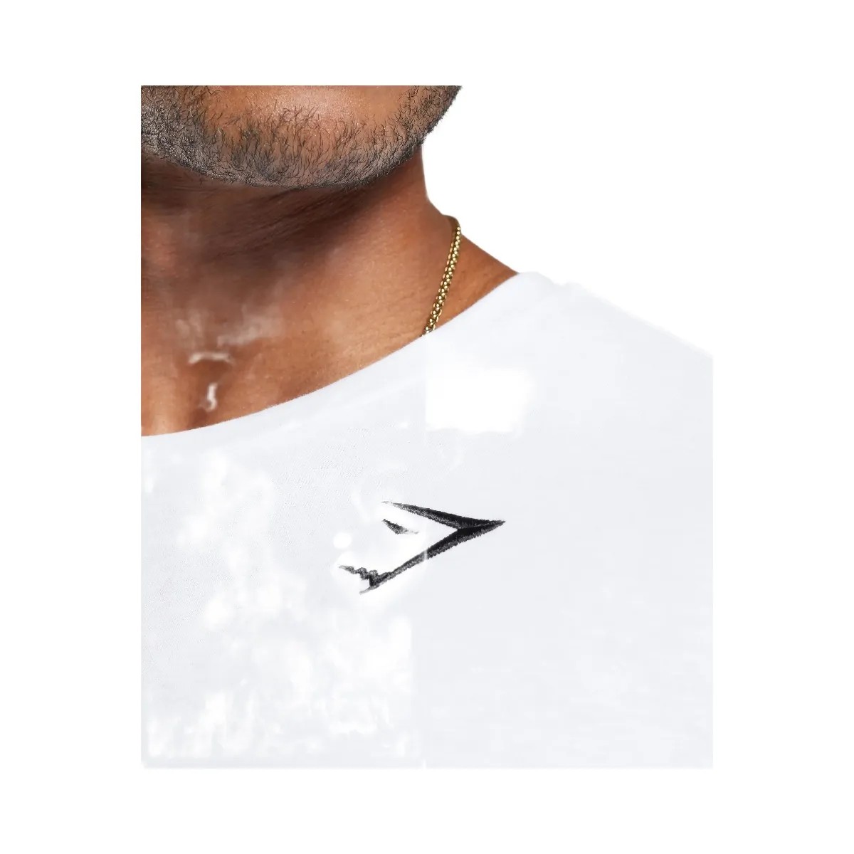 Gymshark Crest Long Sleeve T-Shirt - White - HypeFly India View 5