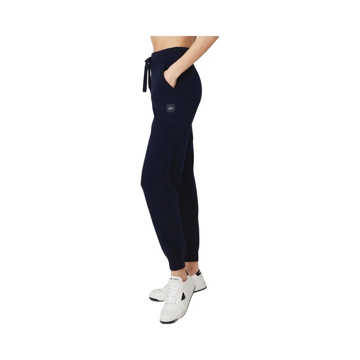 Alo Women's High-Waist Cashmere Jet Set Pant - Navy - HypeFly India View 1