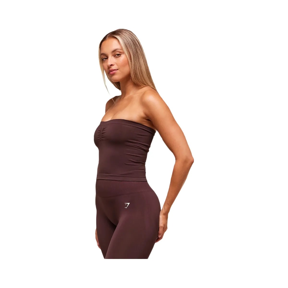 Gymshark Everyday Seamless Midi Tube Top - Cherry Purple - HypeFly India View 3
