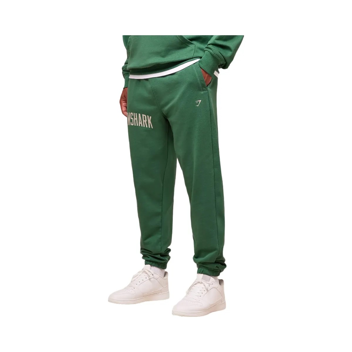 Gymshark Worn Graphic Jogger - Lift Green - HypeFly India View 3