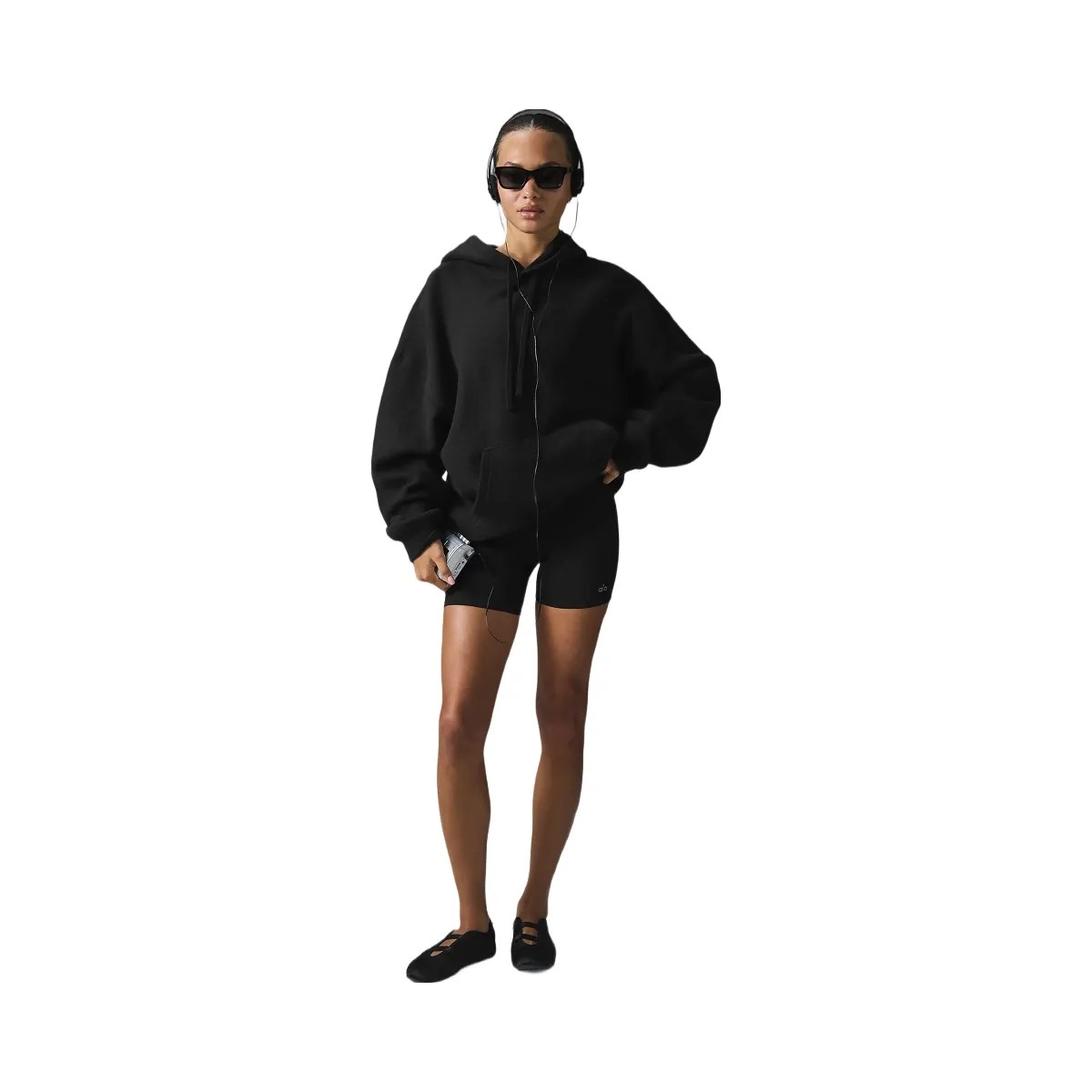 Alo Women's Triumph Restore Hoodie - Black - HypeFly India View 1
