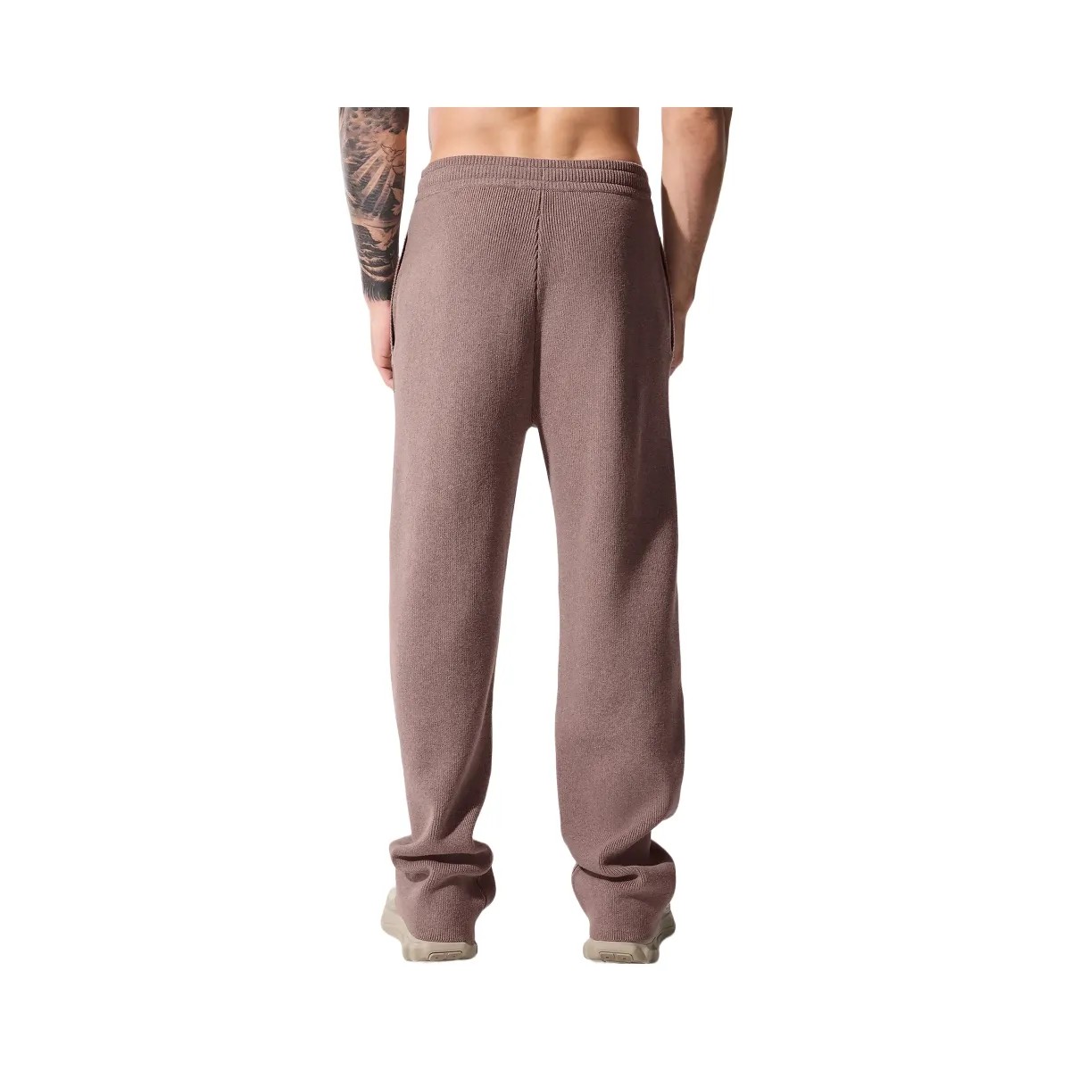 Alo Men's Scholar Straight Leg Sweatpant - Mushroom Heather - HypeFly India View 3