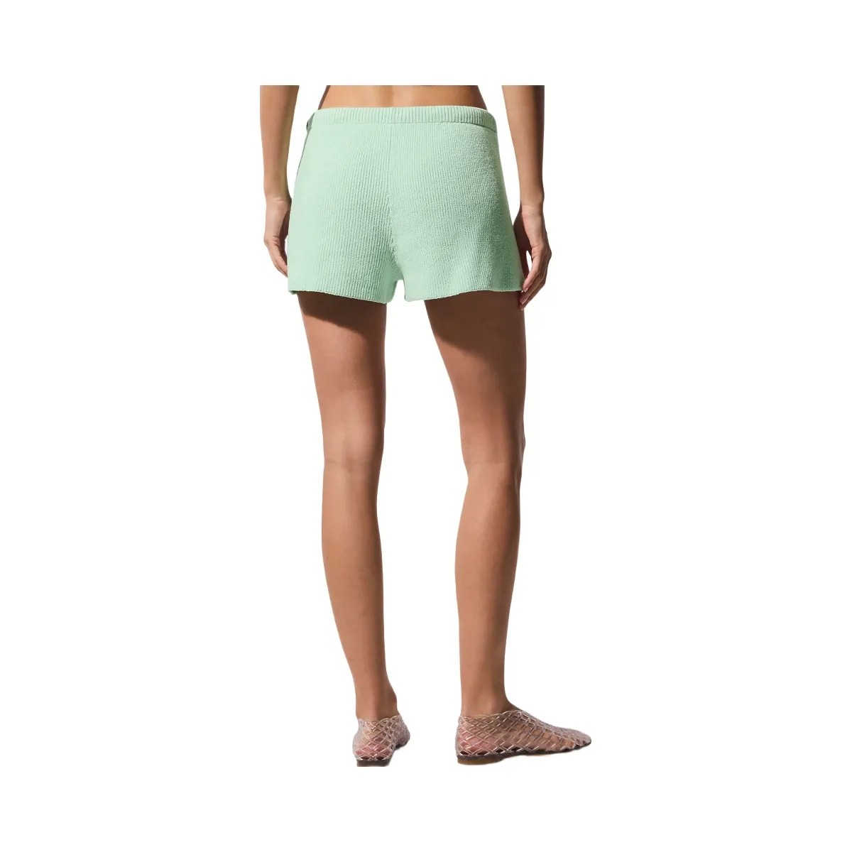 Alo Women's Supernatural Sweater Short - Spearmint - HypeFly India View 3