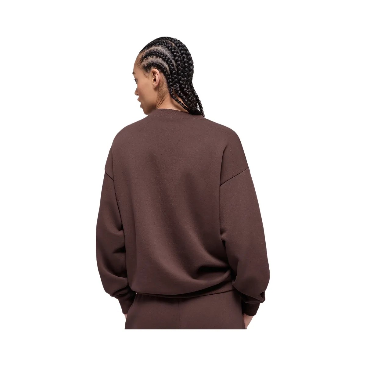 Alo Women's Accolade Crew Neck Pullover - Brownstone - HypeFly India View 3
