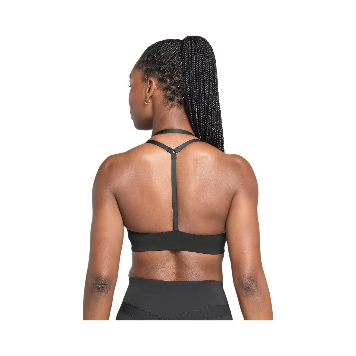 Gymshark Reps T Back Sports Bra - Black - HypeFly India View 2