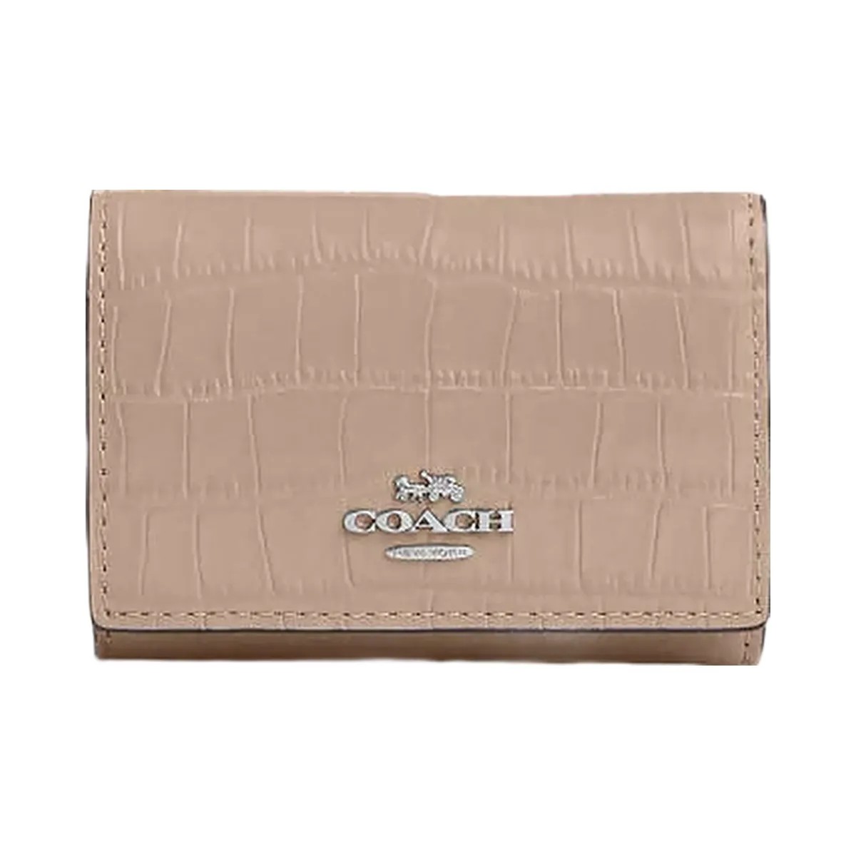 Coach Micro Wallet Novelty Leather-Silver-Stone - HypeFly India View 3