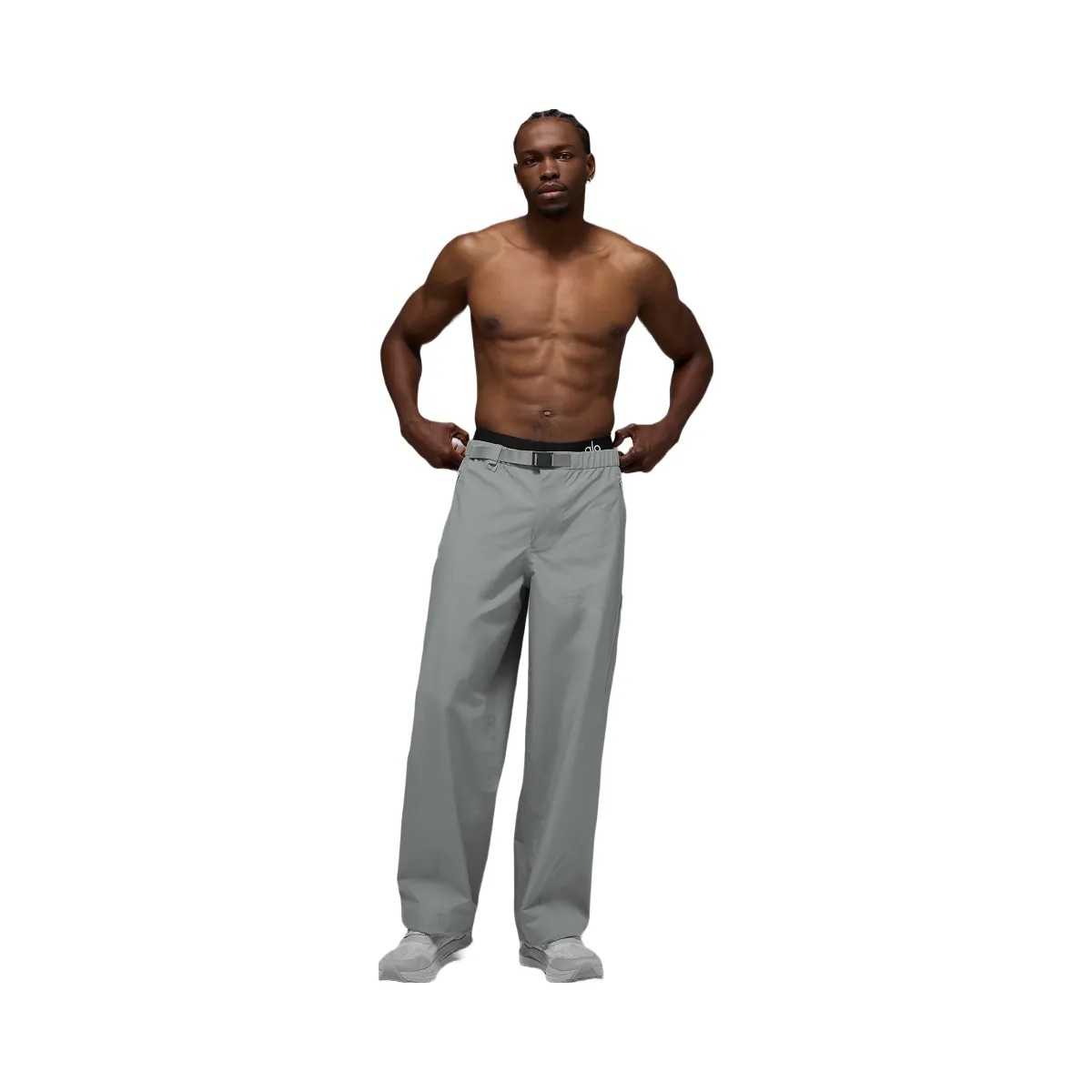 Alo Men's Alpha Shell Pant - Lunar Grey - HypeFly India View 1