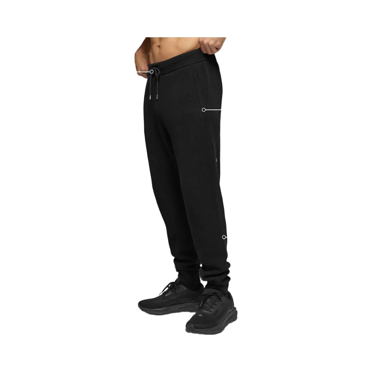Alo Men's Sports Club Jogger - Black - HypeFly India View 2