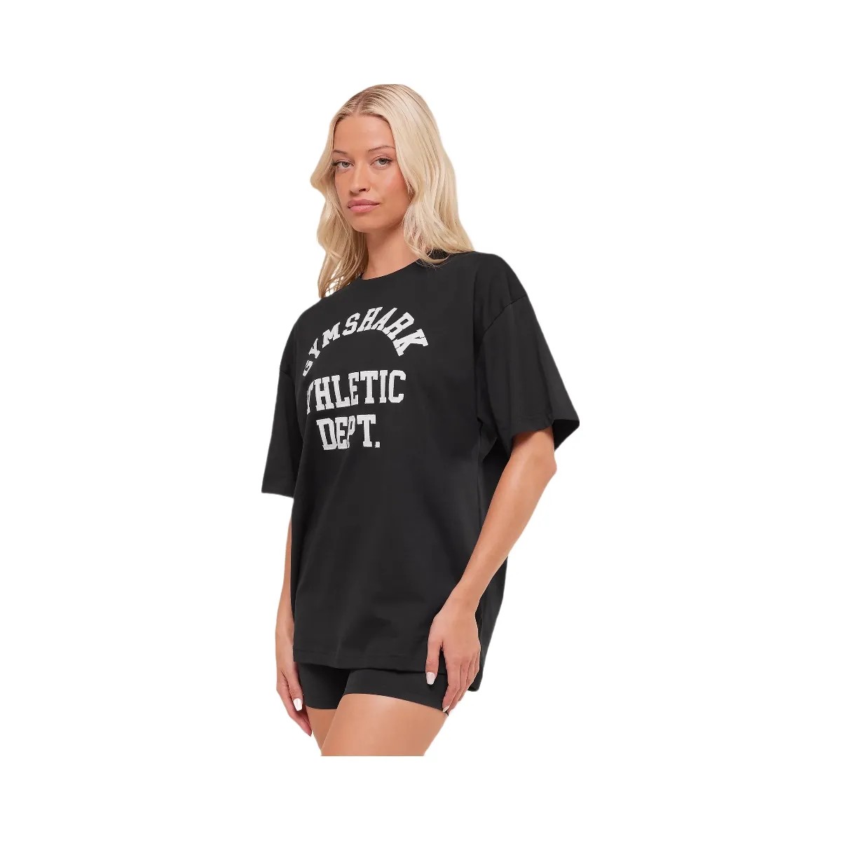 Gymshark Athletic Department Oversized Graphic T-Shirt - Black - HypeFly India View 3