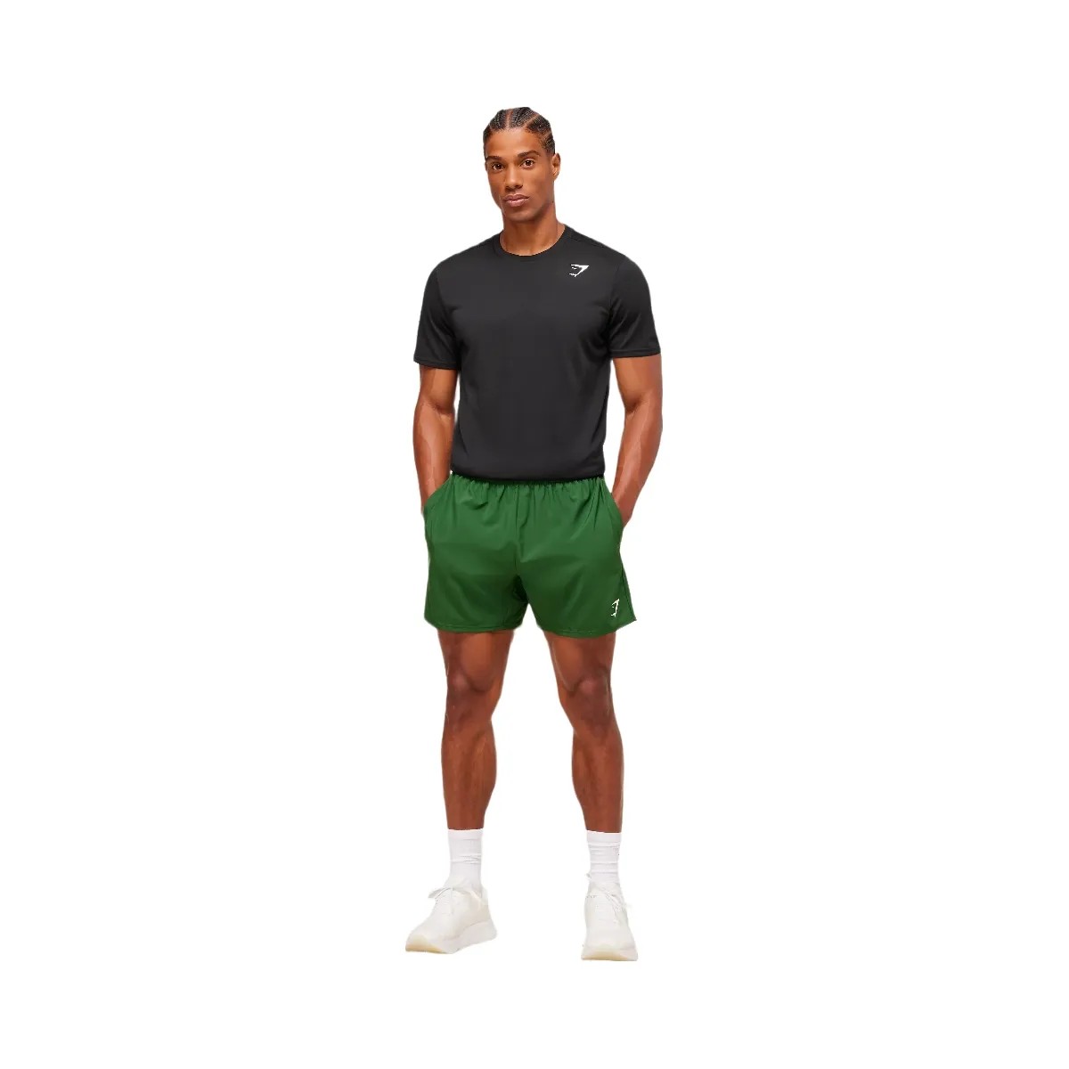 Gymshark Arrival 5" Shorts - Athletic Green - HypeFly India View 5