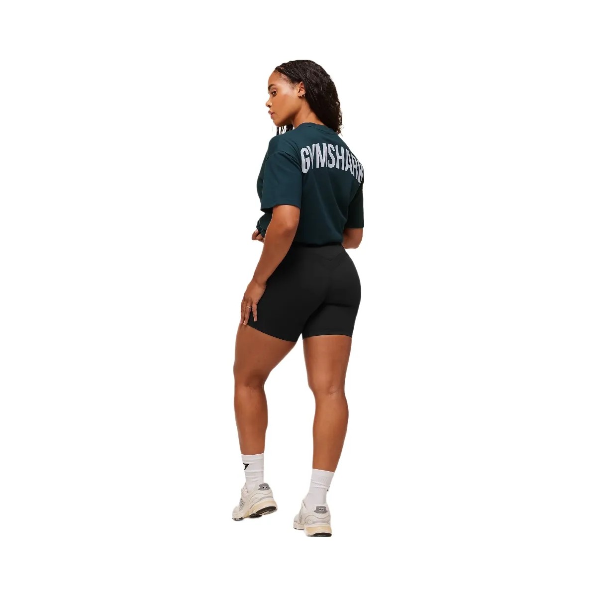 Gymshark Power Oversized T-Shirt - Deep Petrol Blue/Smoke Blue - HypeFly India View 6