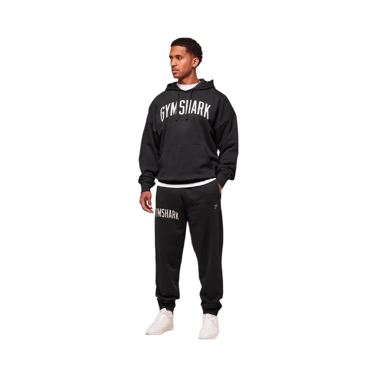 Gymshark Worn Graphic Hoodie - Black - HypeFly India View 5