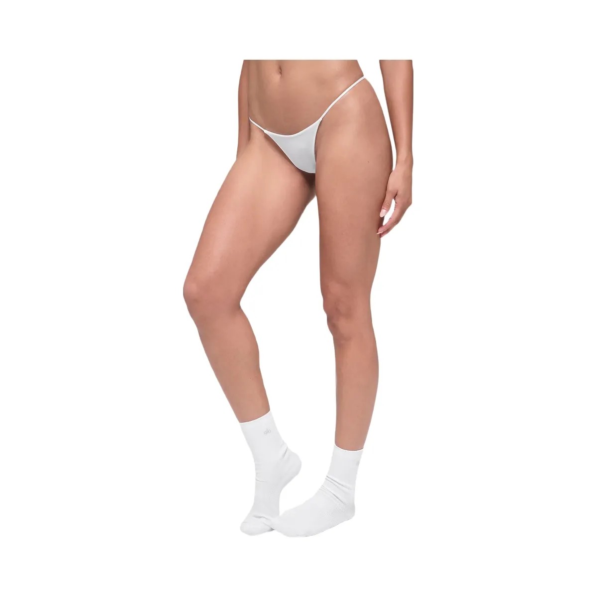 Alo Women's Airmesh Venus Thong - White - HypeFly India View 3