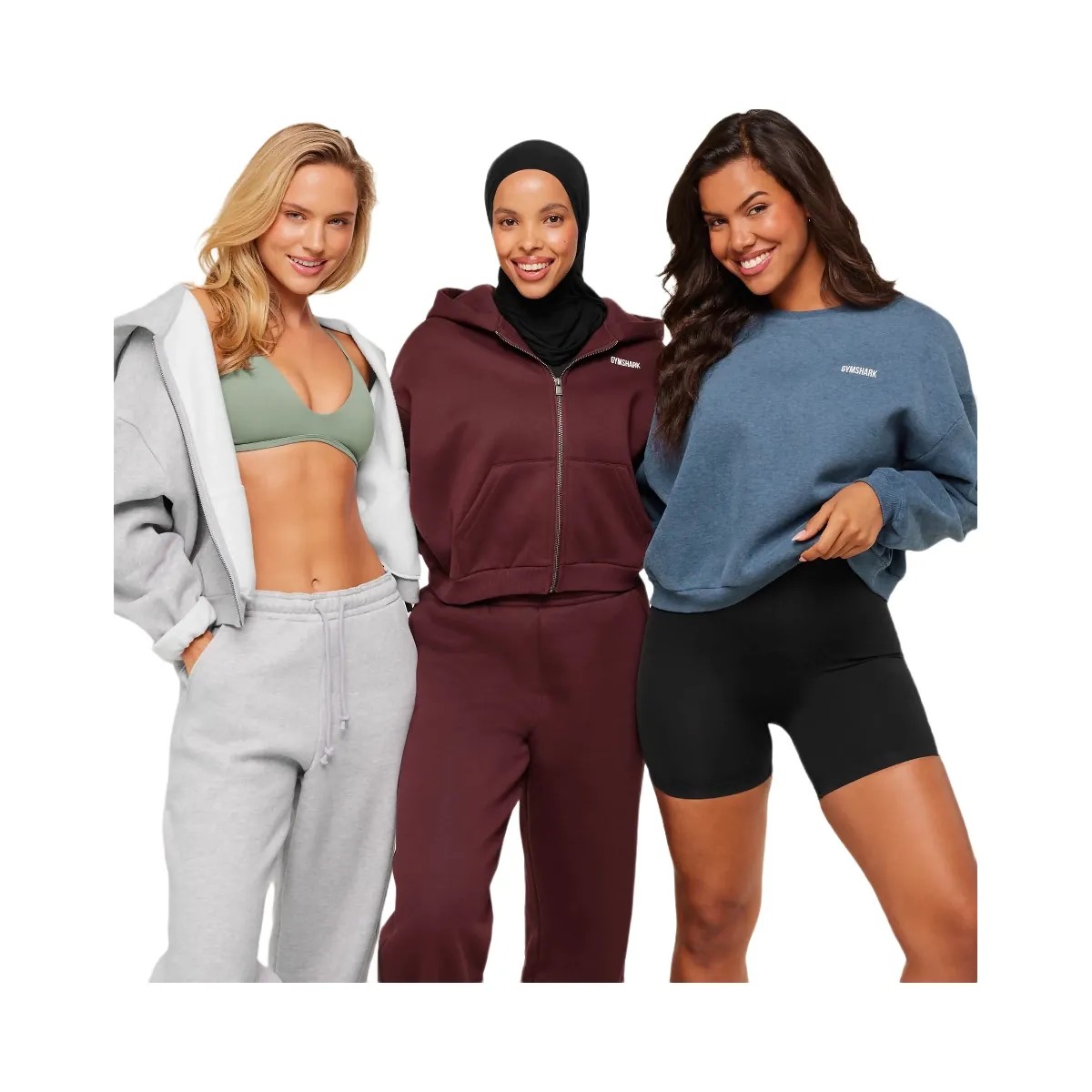 Gymshark Cosy Luxe Sweatshirt - Compound Blue Marl - HypeFly India View 5