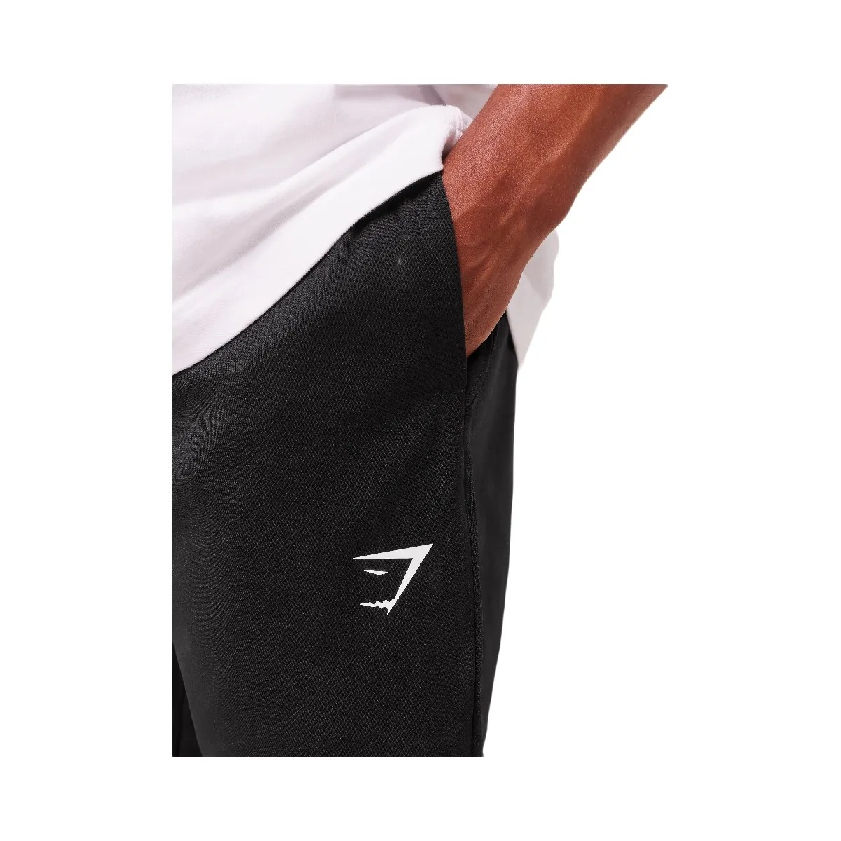 Gymshark Arrival Knit Block Joggers - Black - HypeFly India View 3