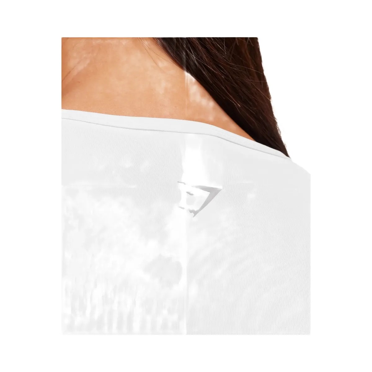 Gymshark Running Long Sleeve Top - White - HypeFly India View 6