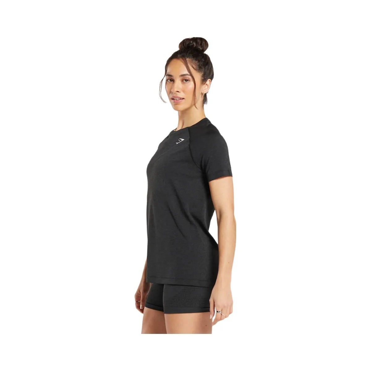 Gymshark Vital Light T-Shirt - Black Marl - HypeFly India View 2