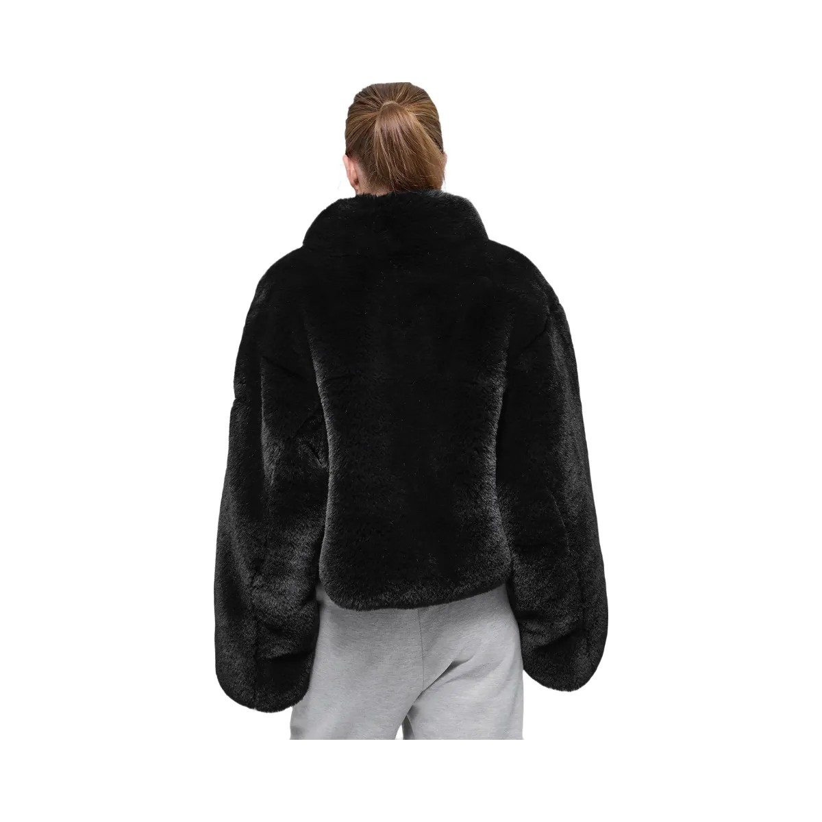 Alo Women's Faux Fur Allure Jacket - Black - HypeFly India View 3
