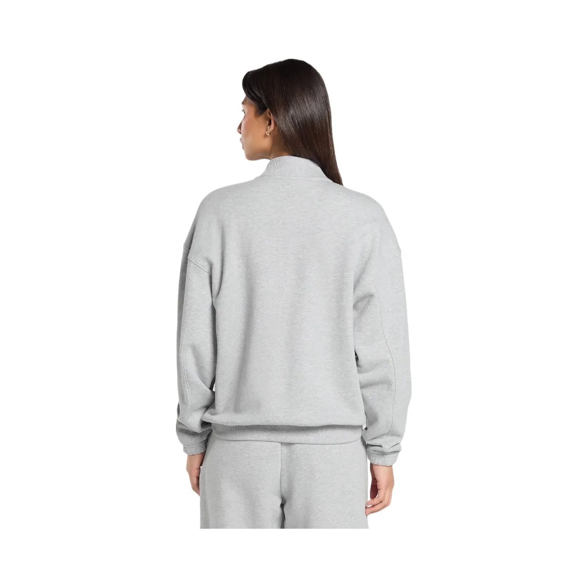 Gymshark Rest Day Sweats 2.0 1/4 Zip Pullover - Light Grey Core Marl - HypeFly India View 2