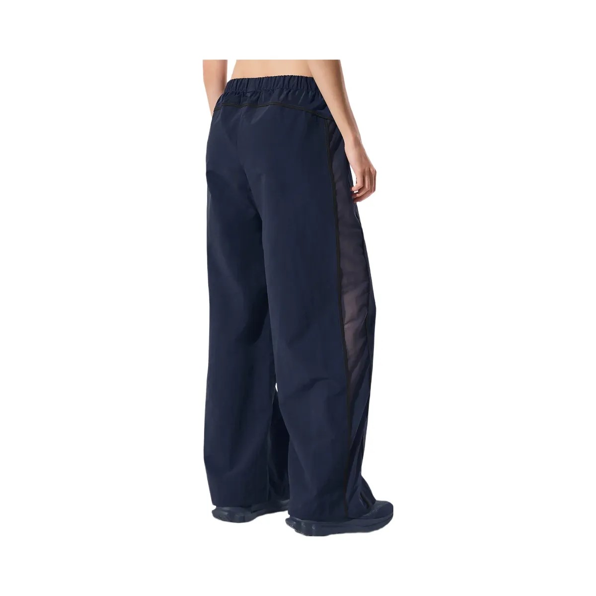 Alo Women's High-Waist Origin Wide Leg Track Pant - Navy/Black - HypeFly India View 3