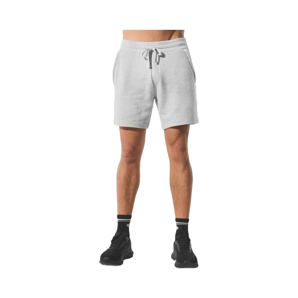 Alo Men's Chill Short - Athletic Heather Grey - HypeFly India View 2