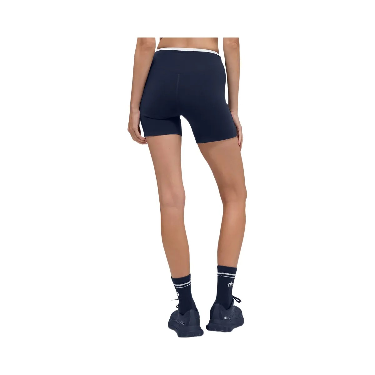 Alo Women's 5" Airbrush Double Up Short - Navy/White - HypeFly India View 3
