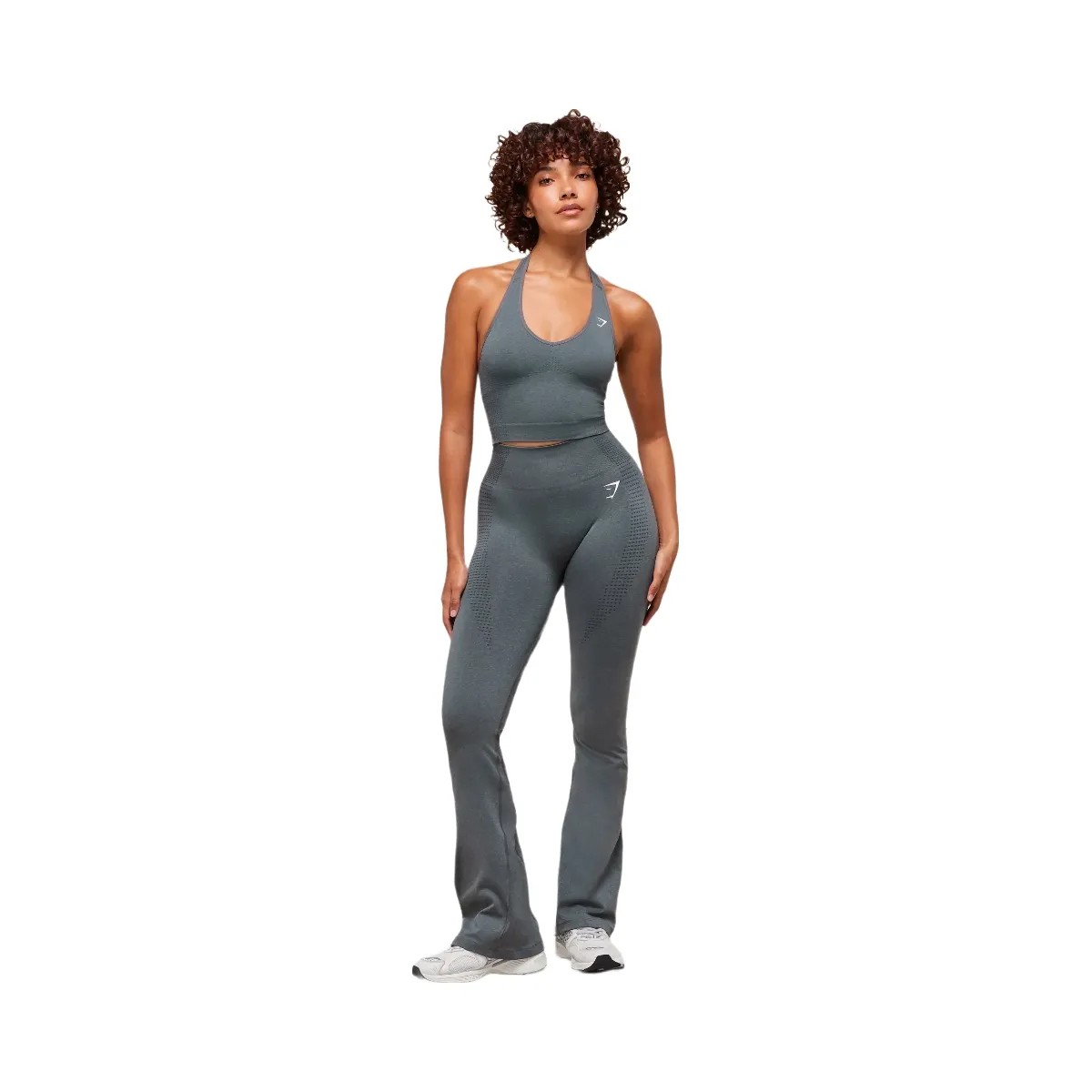 Gymshark Vital Soft Flared Leggings - Strong Grey/Marl - HypeFly India View 1