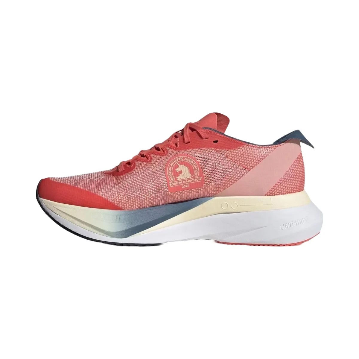 Adidas Adizero Boston 12 Boston Marathon Preloved Scarlet Wonder White Preloved Ink - HypeFly India View 3