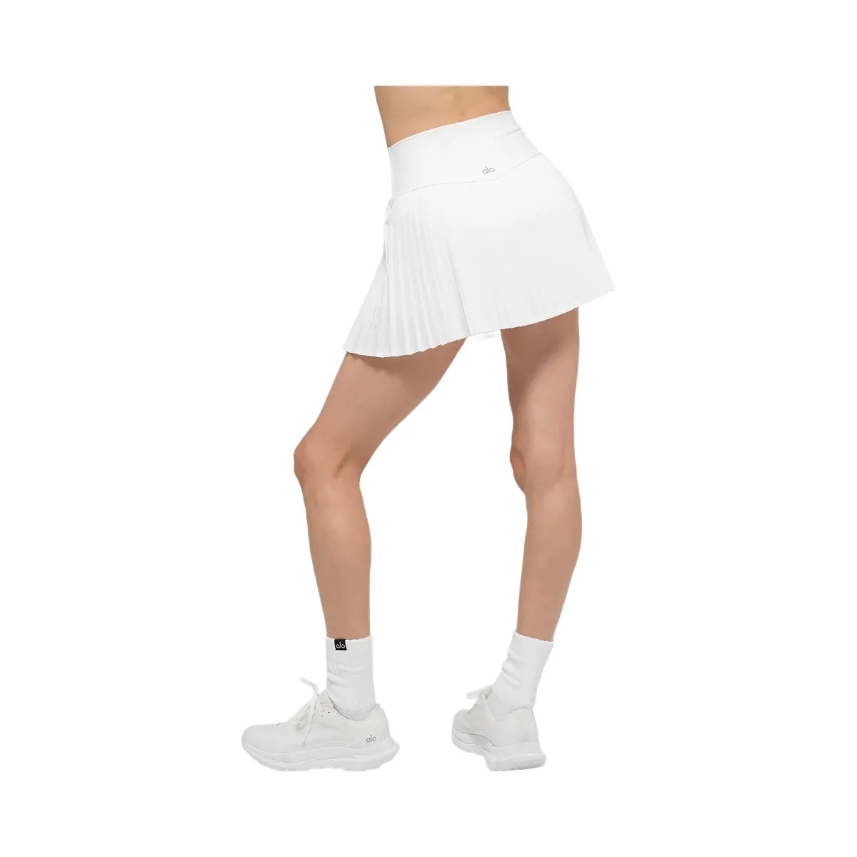 Alo Women's Grand Slam Tennis Skirt - White - HypeFly India View 3