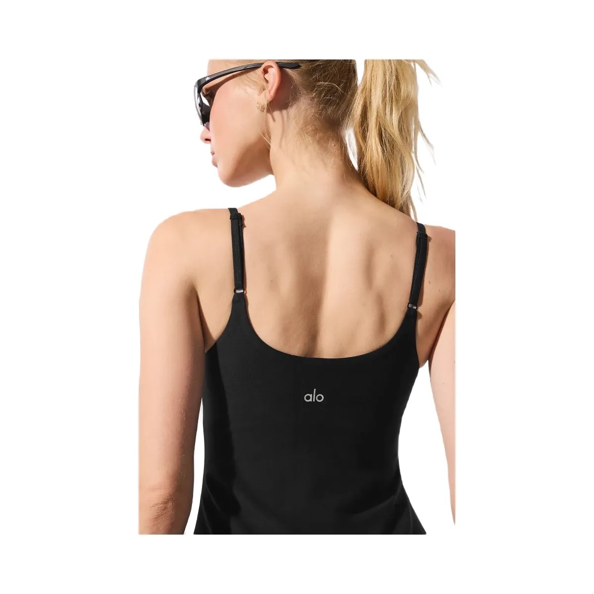 Alo Women's Alosoft Encore Tennis Dress - Black - HypeFly India View 5