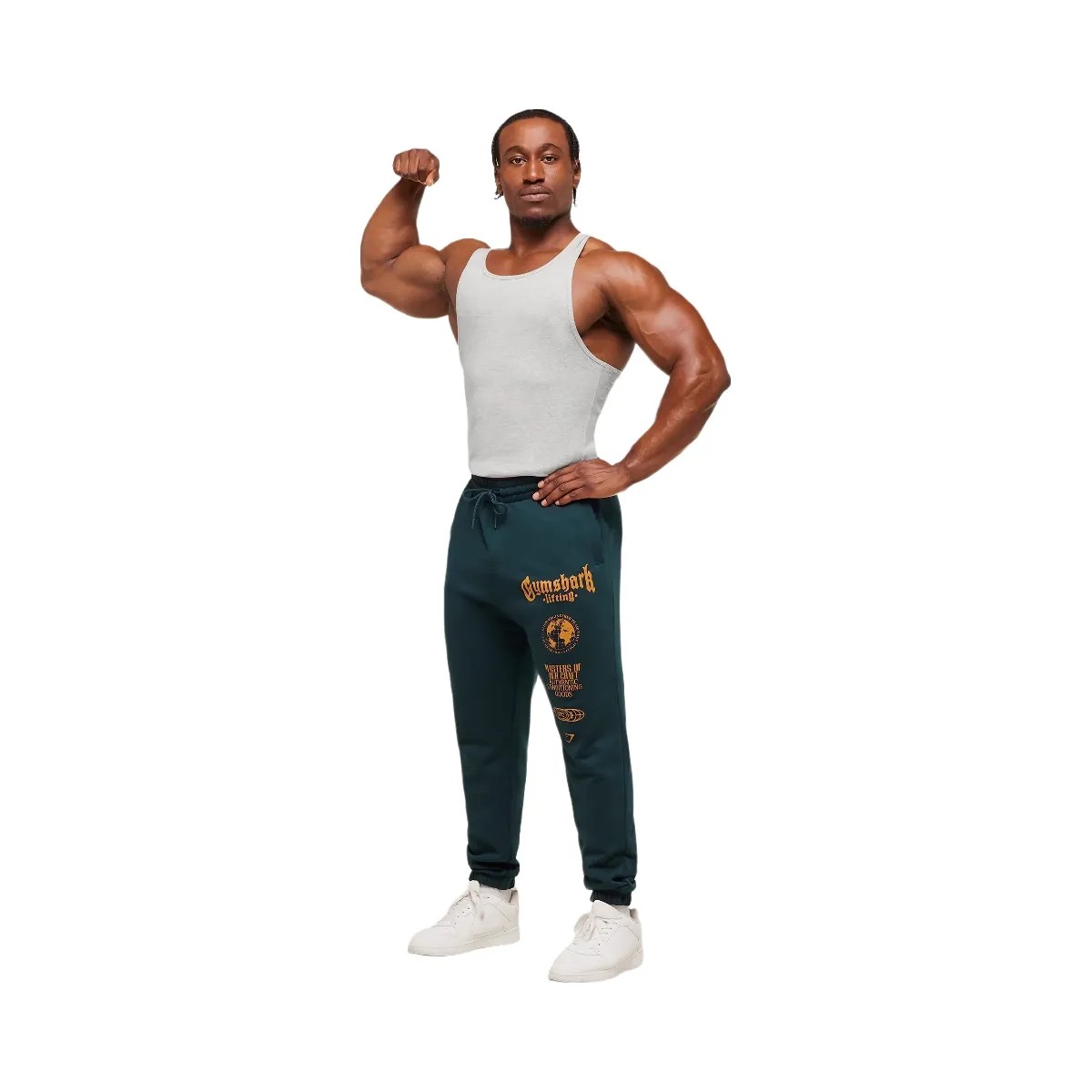 Gymshark Global Lifting Oversized Essential Joggers - Deep Petrol Blue - HypeFly India View 3