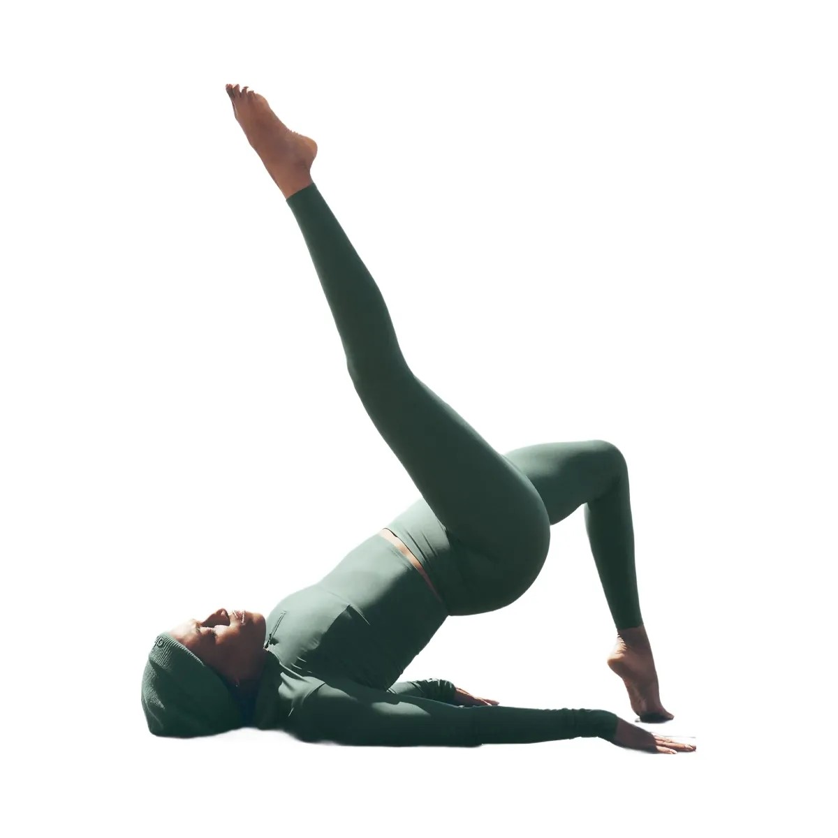 Alo Women's ALO Softsculpt High-Waist Legging - Clover Green - HypeFly India View 5