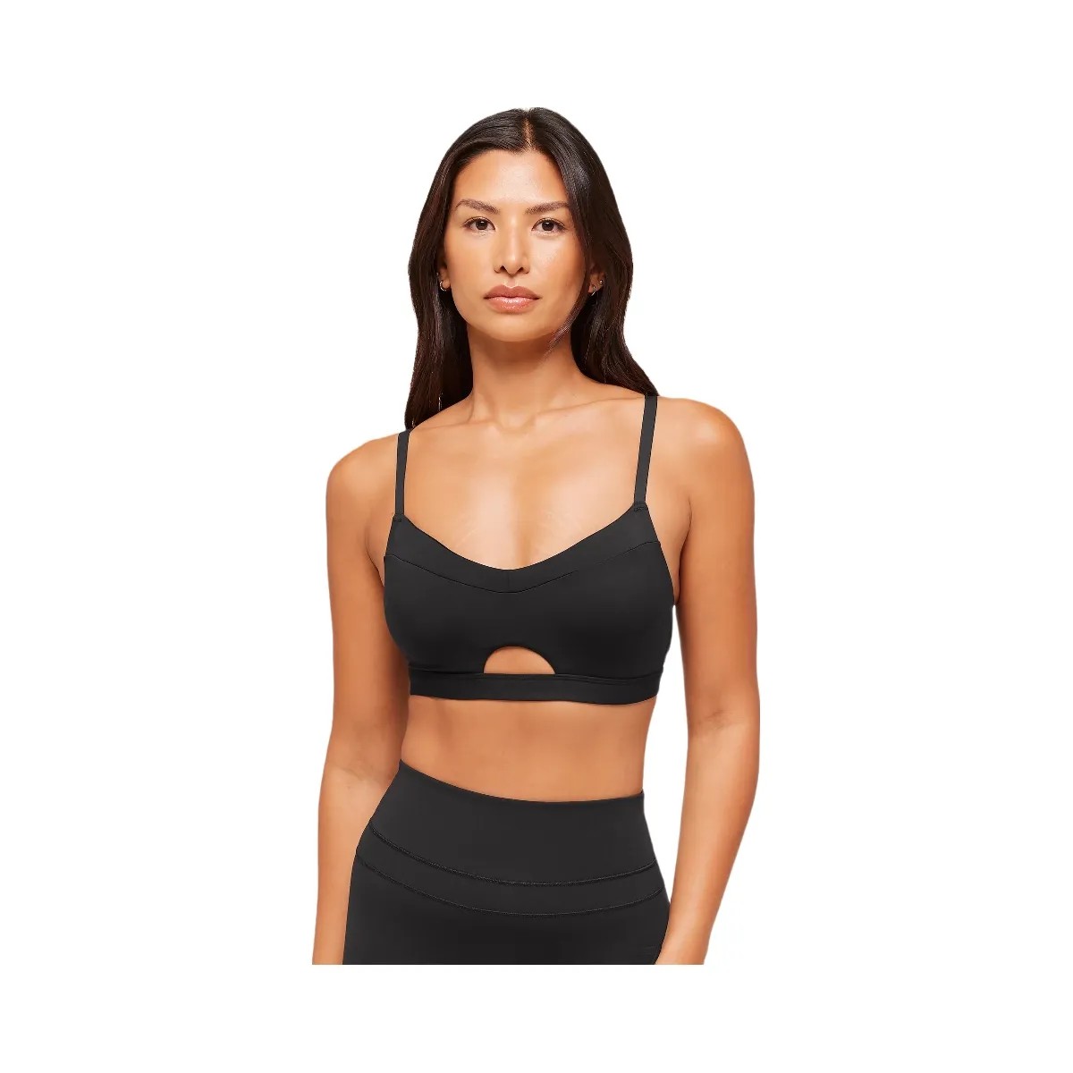 Gymshark Balcony Peekaboo Sports Bra - Black - HypeFly India View 6