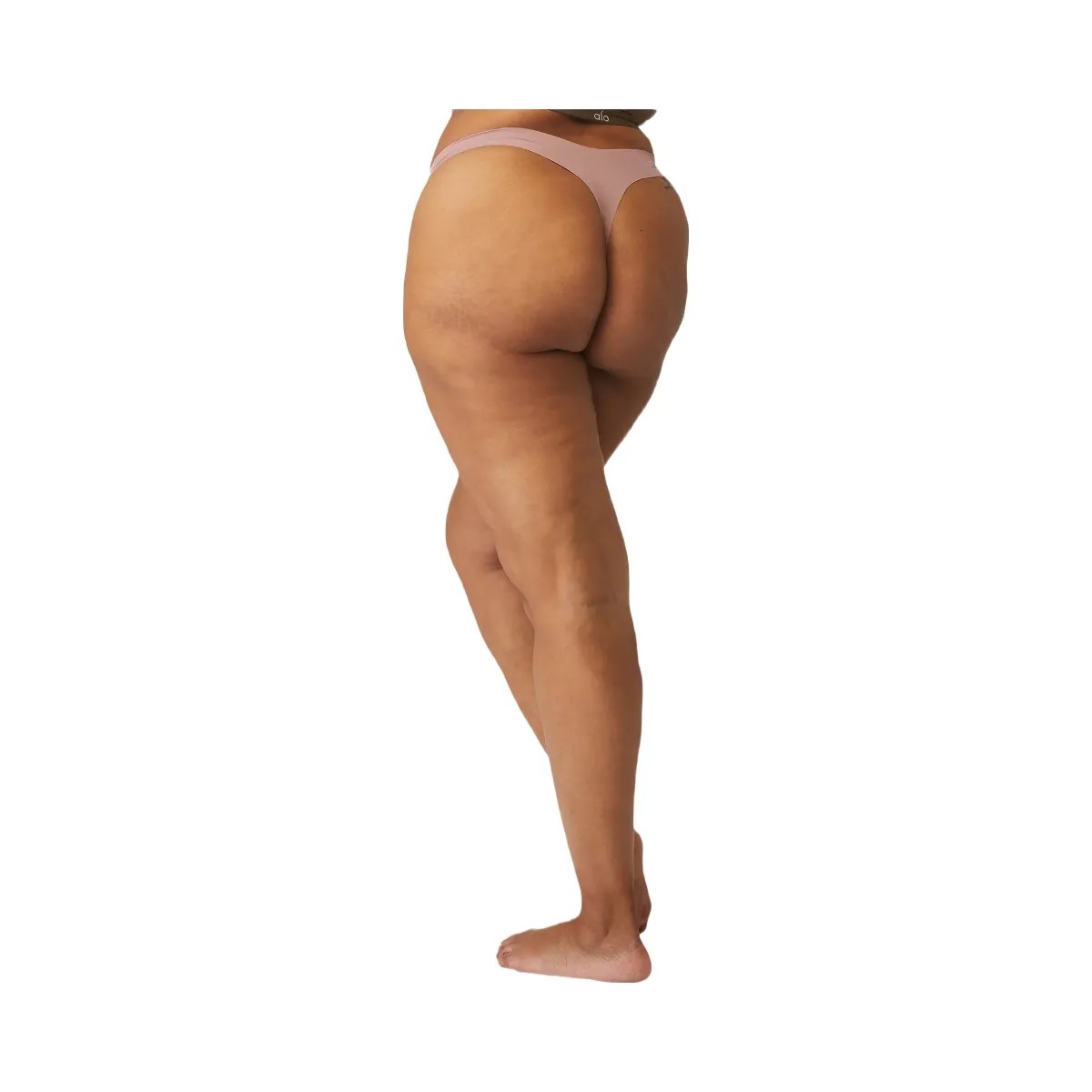 Alo Women's Airbrush Invisible Thong - Smoky Quartz - HypeFly India View 6