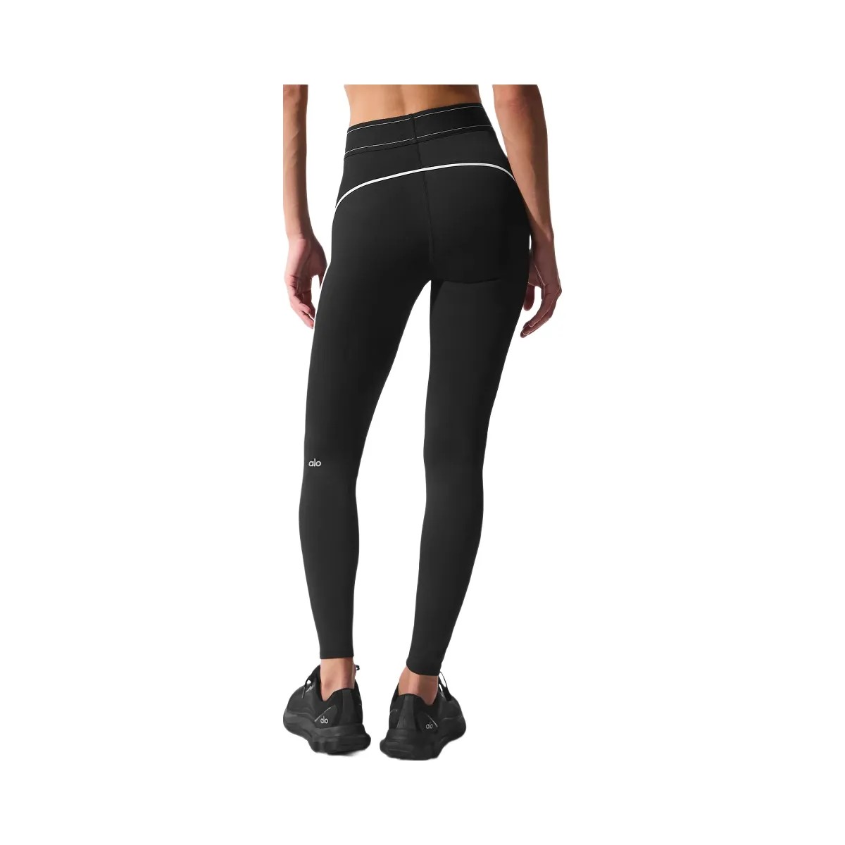 Alo Women's Airlift High-Waist Suit Up Legging - Black/White - HypeFly India View 3