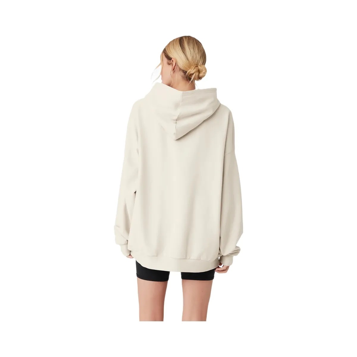 Alo Women's Double Take Hoodie - Bone - HypeFly India View 3