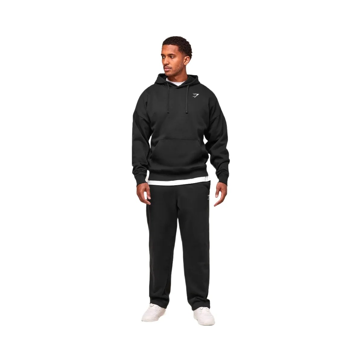Gymshark Crest Oversized Hoodie - Black - HypeFly India View 4