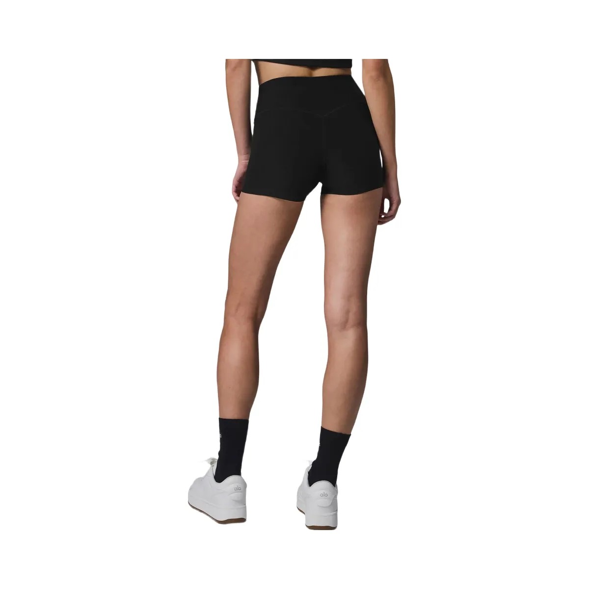 Alo Women's Alosoft High-Waist Carefree Short - Black - HypeFly India View 2