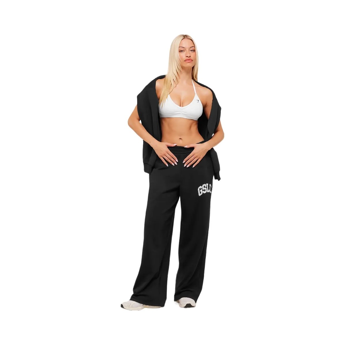 Gymshark GSLC Lifting Club Straight Leg Joggers - Black - HypeFly India View 4