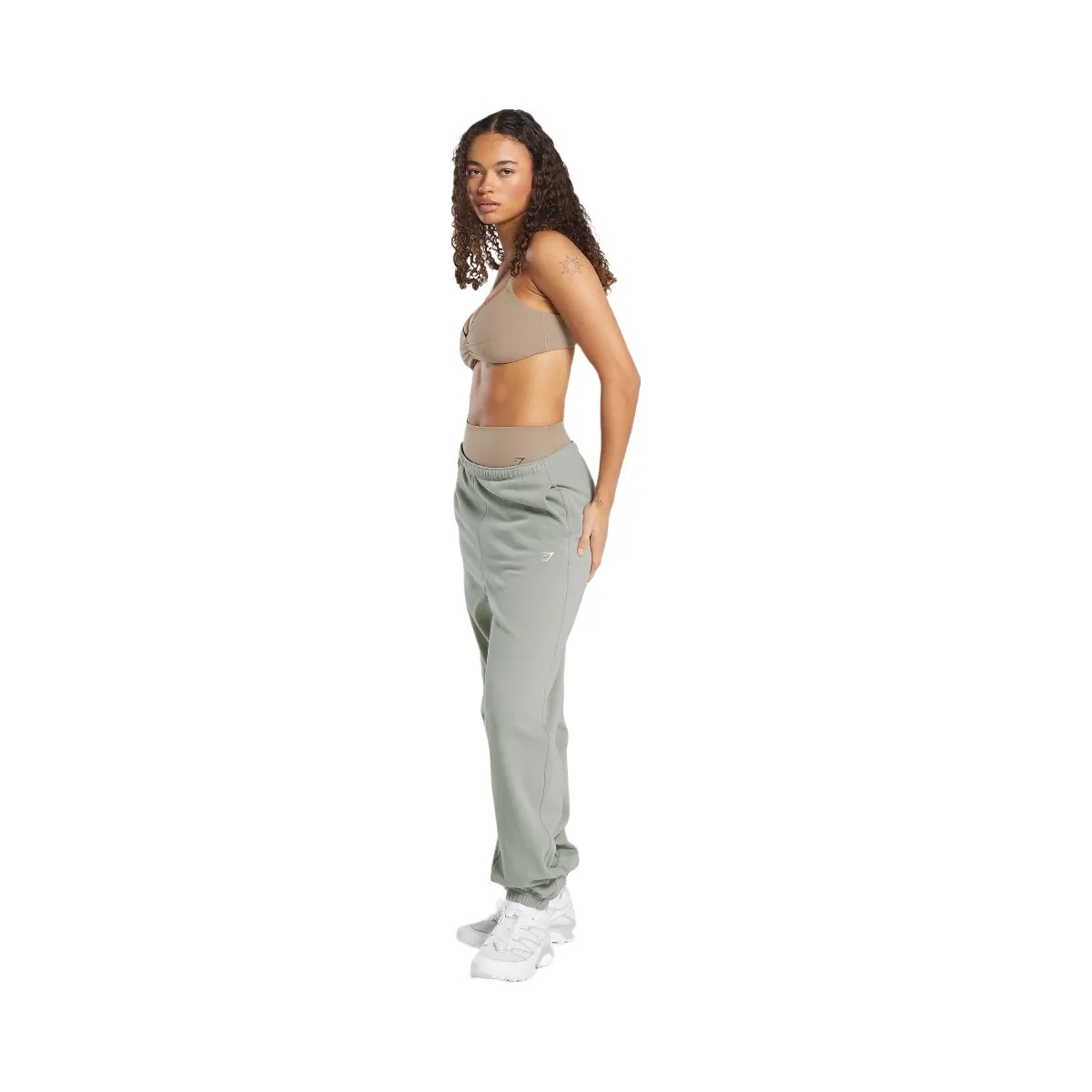 Gymshark Cosy Fleece Jogger - Stone Grey - HypeFly India View 6