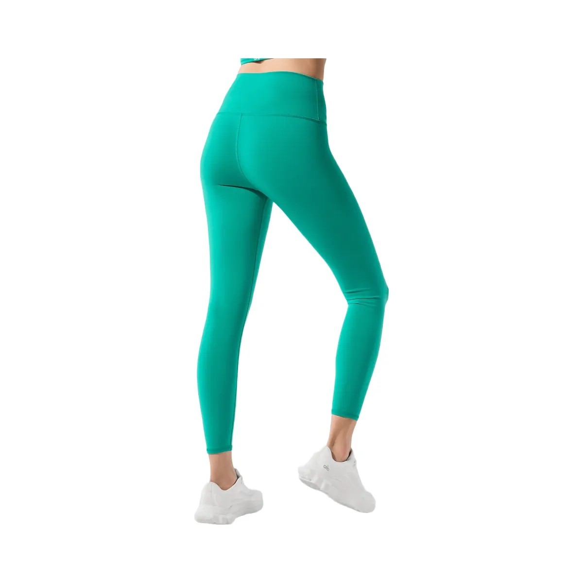 Alo Women's 7/8 High-Waist Airbrush Legging - Spruce Green - HypeFly India View 3