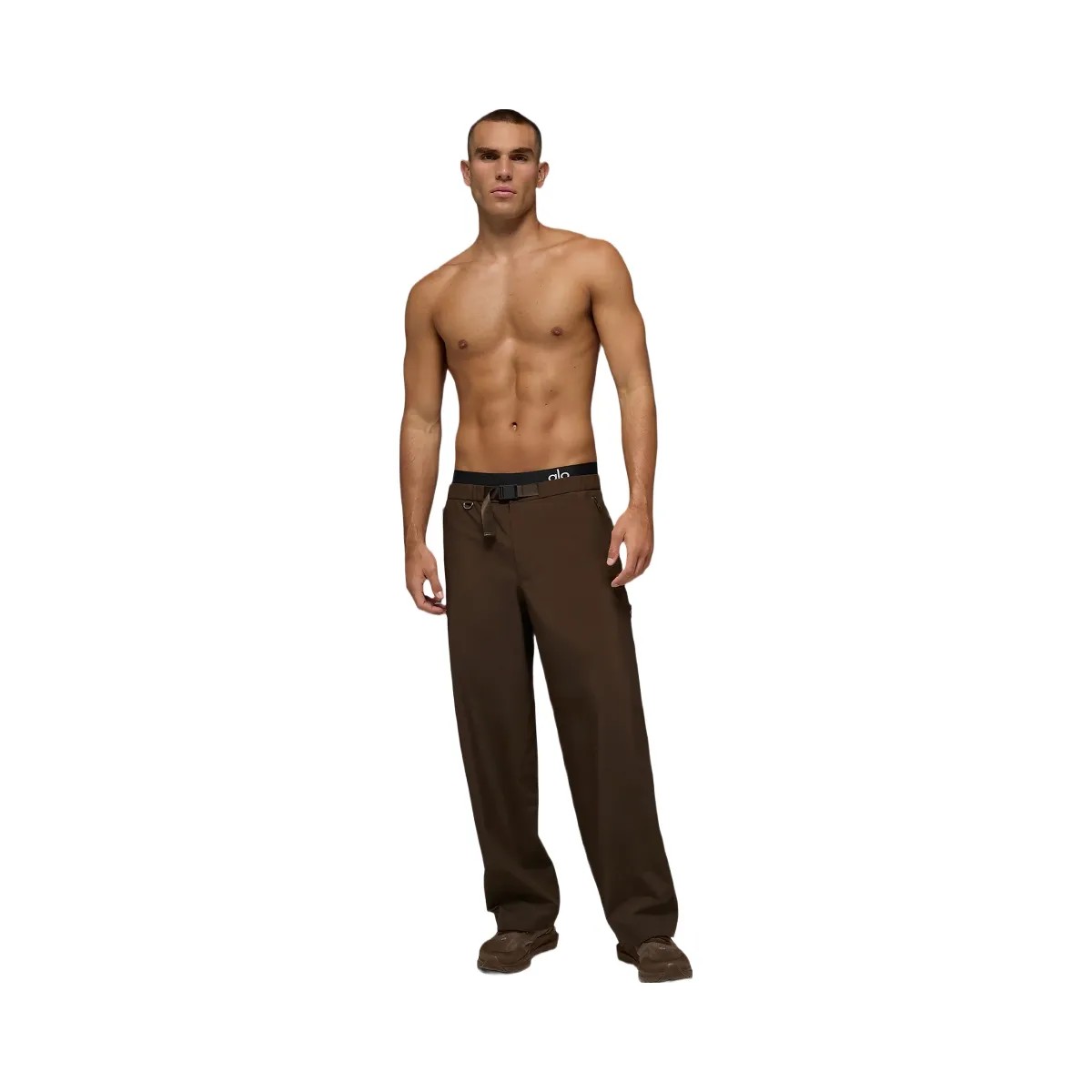 Alo Men's Alpha Shell Pant - Espresso - HypeFly India View 1