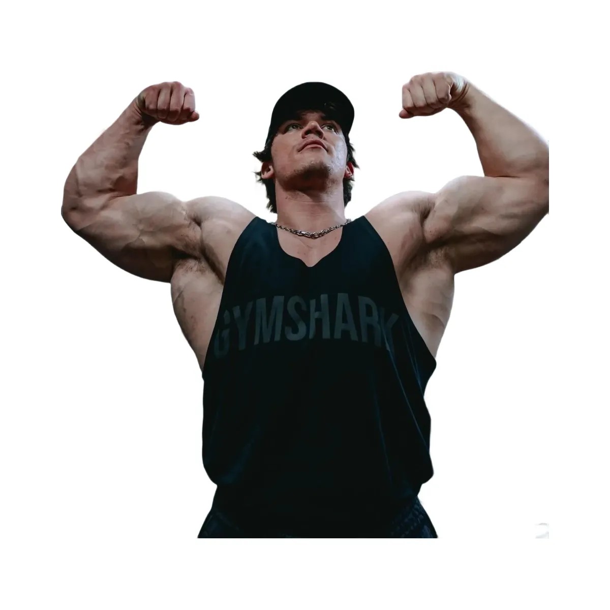 Gymshark Power Stringer - Black/Asphalt Grey - HypeFly India View 4