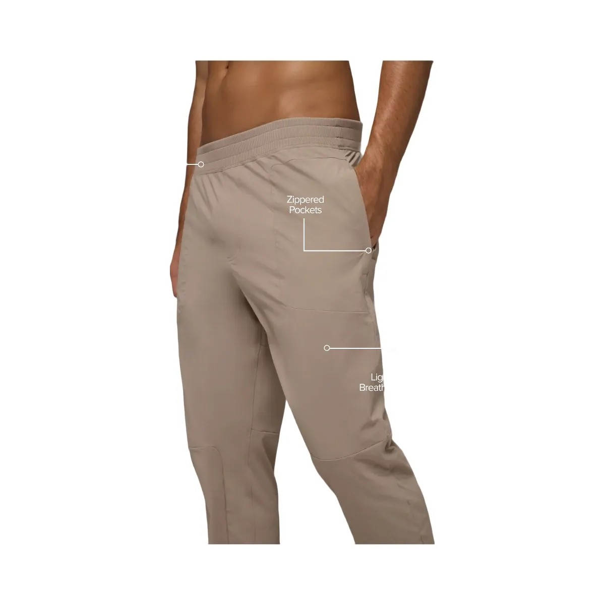 Alo Men's Co-Op Pant (Long) - Gravel - HypeFly India View 3