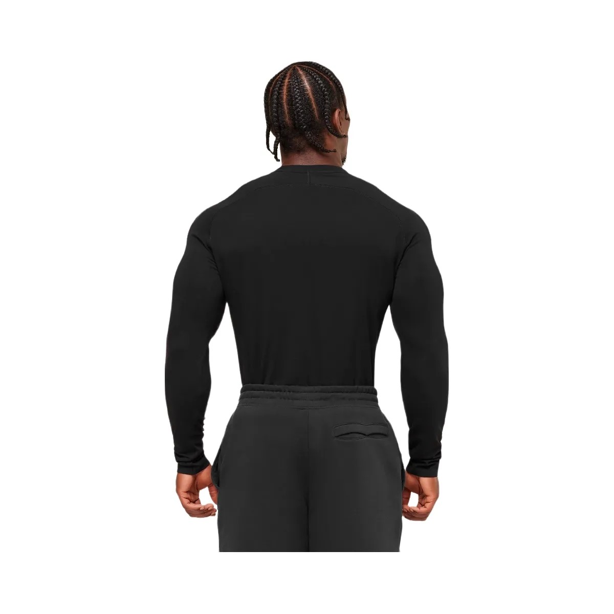 Gymshark Prime Long Sleeve T-Shirt - Black/Vivid Red - HypeFly India View 3