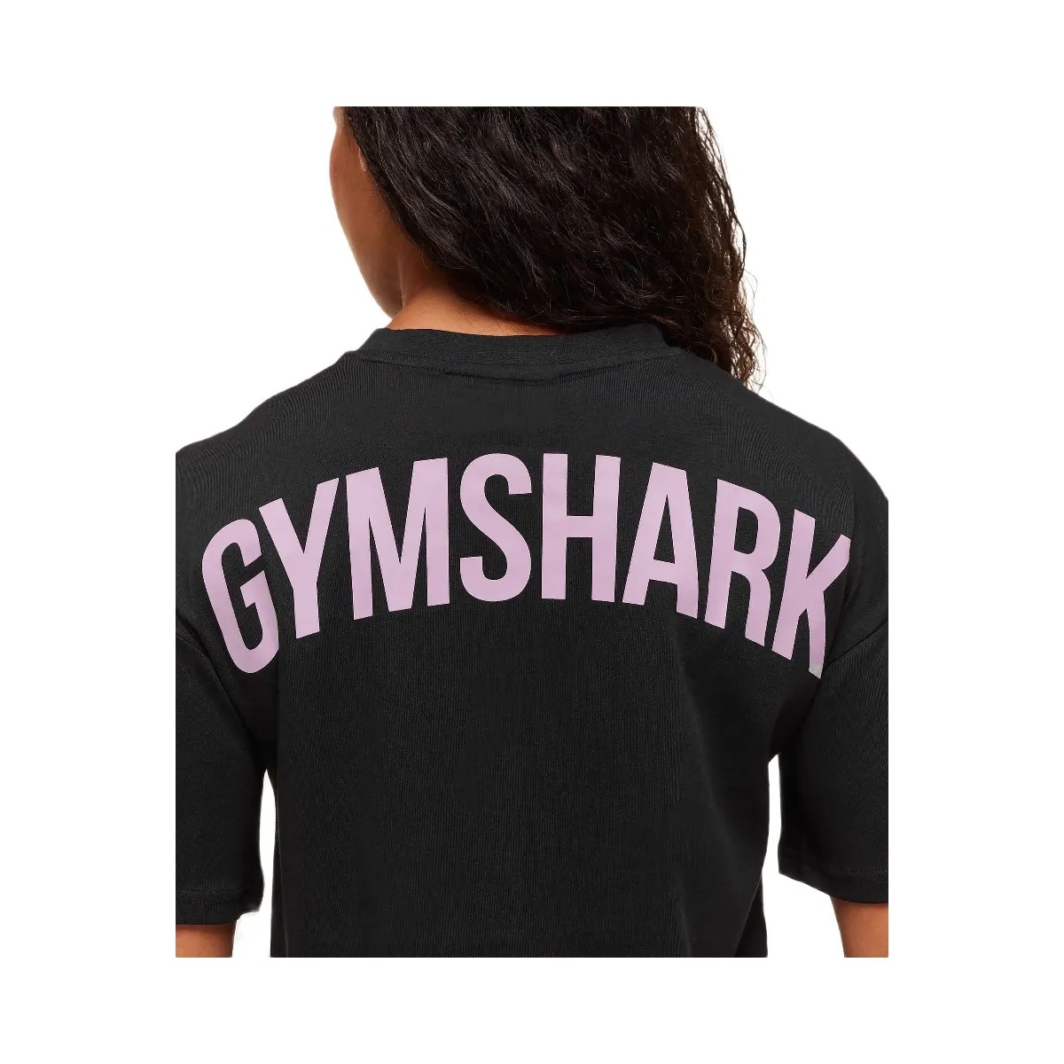 Gymshark Power Oversized T-Shirt - Black/Warm Lilac - HypeFly India View 5